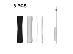 Capa de silicone ergonômico premium de 3 camadas para Apple Pencil 1/2 (2026), resistente a pólen e com fixação segura, disponível em 3 modelos.