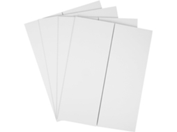 Conjunto de 4 Stobaza Painéis Apresentação Dobráveis em Três Partes, Tamanho Médio , Papelão Ondul (65 X 42 Cm)