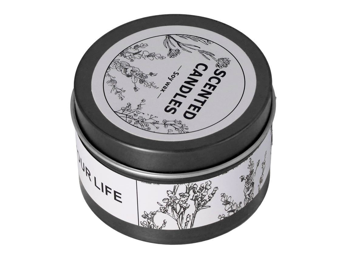 Vela perfumada WalshLXq de cera de soja sem fumaça para sala de estar, quarto, sala de jantar e banheiro, fragrância Seduction Amber, com caixa preta.