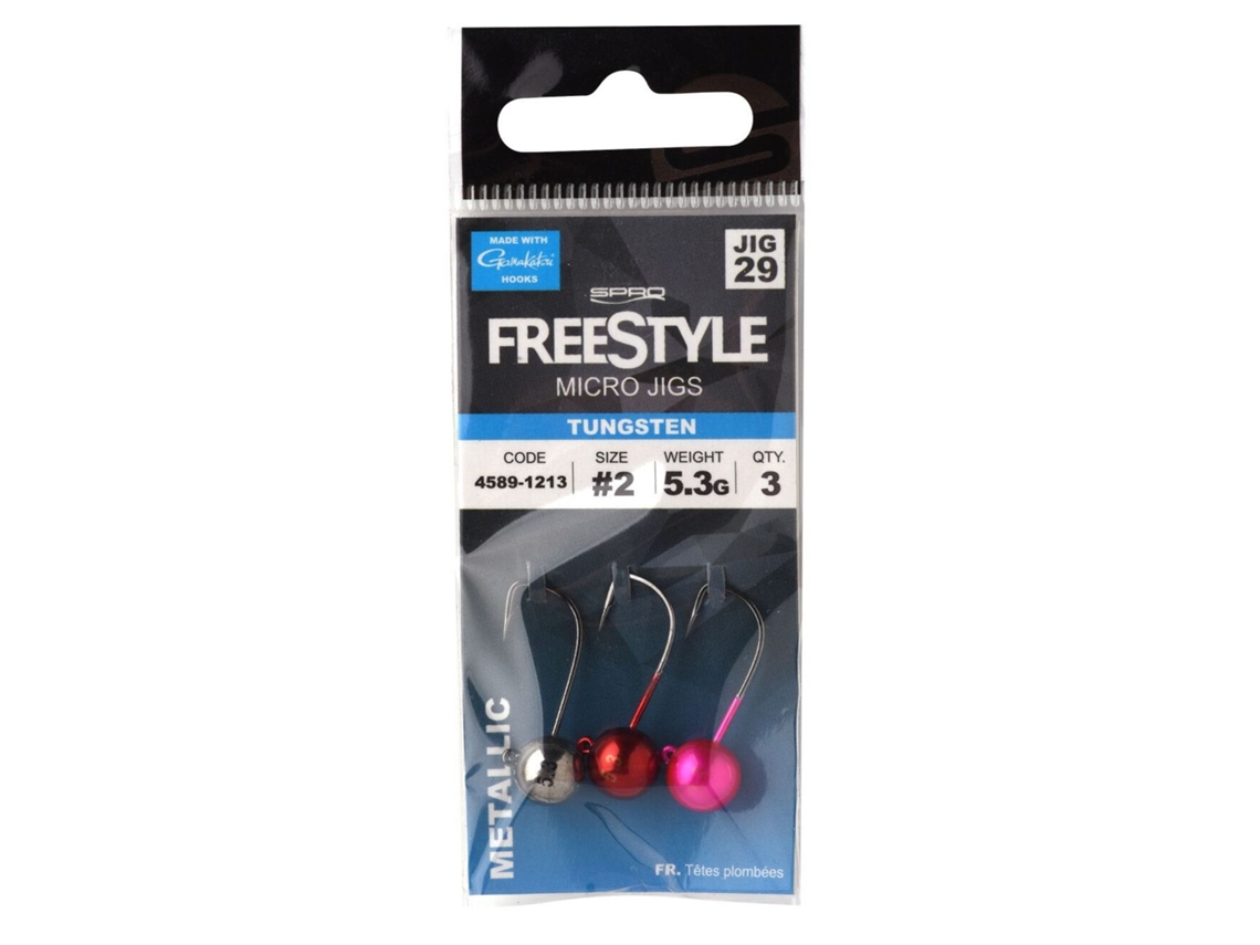 Micro-Cabeça com Ponta de Tungsténio FREESTYLE Jigs 2,2 Cm