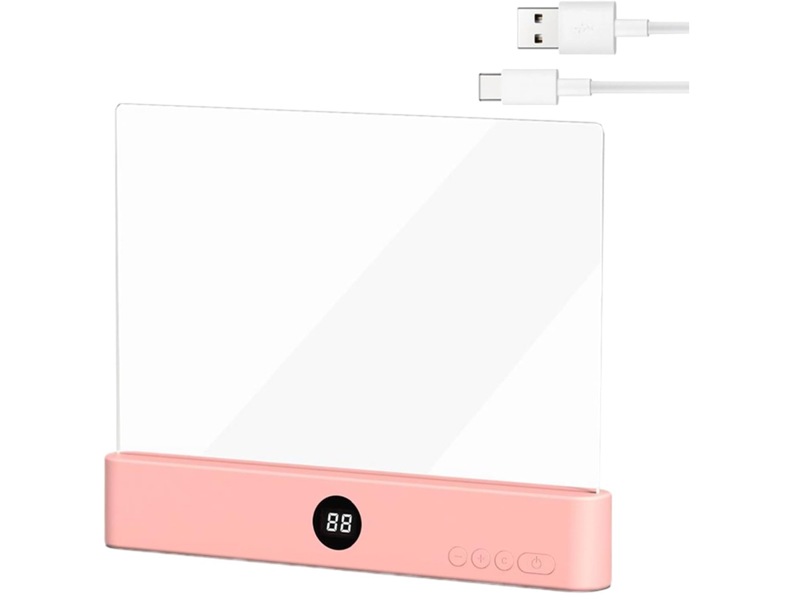 Luminária De Leitura Recarregável Genérica Com Temporizador E 3 Cores, Ideal Para Ler Livros Na Cama, Para Mulheres Que