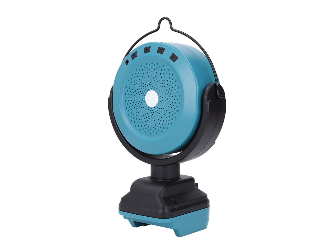 Caixa de som Bluetooth portátil sem fio para BL1850, BL1860 e BL1830, ideal para casa, canteiros de obras e camping.