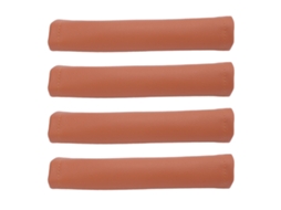 Mali 4pcs Capa Protetora de Braço de Carrinho Couro Pu Lavável com Zíper Marrom