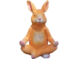Estatueta de Coelho para Jardim Inoomp, Feita de Resina, Leve E, para Decoração Externa, Às Intempéries e Inquebrável, CHABERLU