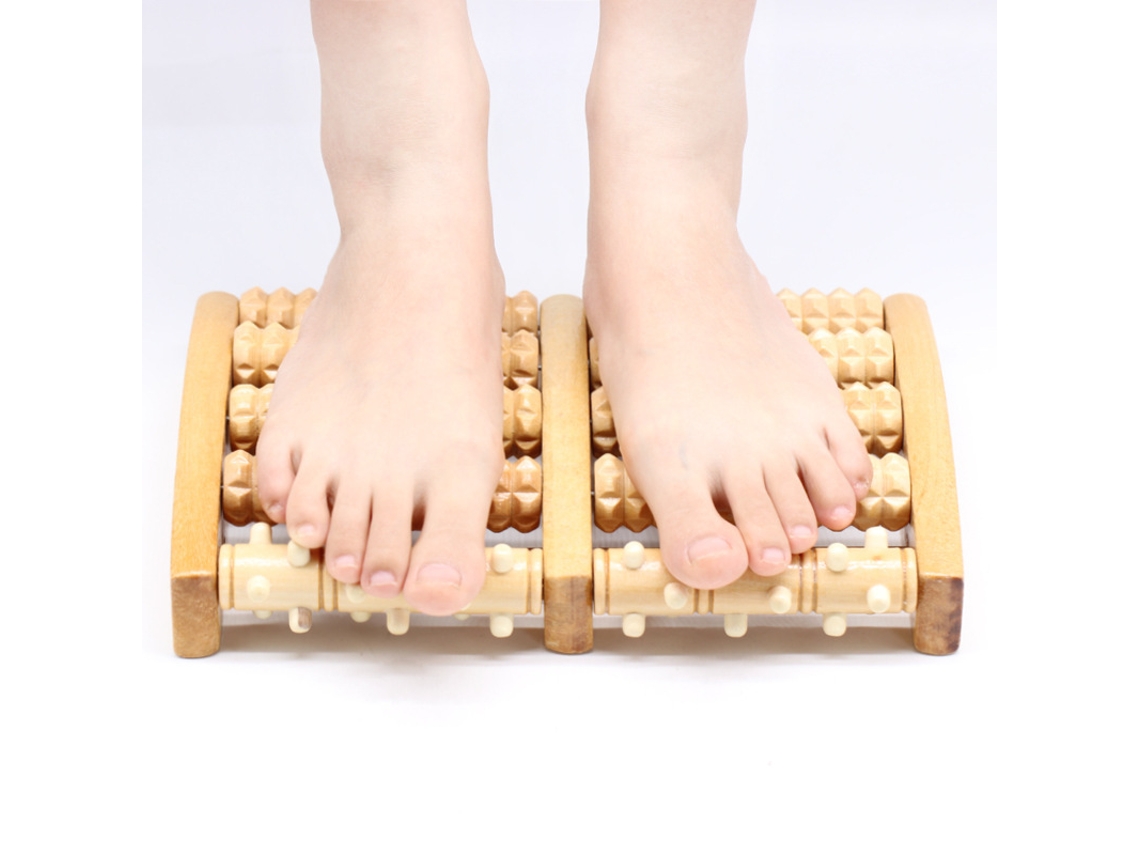 Lurelia Rolo De Massagem Para Pés, Fascite Plantar, Madeira, Formato Portátil, Alívio Do Arco