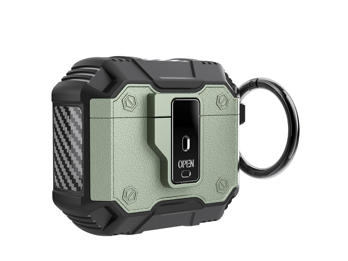 Capa Protetora Antiderrapante E Resistente A Impactos Para Fones De Ouvido Airpods 4, Com Gancho Para Instalação.