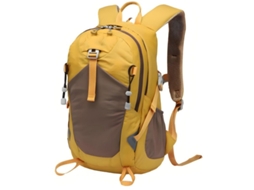 Mochila Dobrável E Leve Para Caminhadas, Mochila Resistente Com Múltiplos Compartimentos Para Homens E Mulheres, Cor Amarela