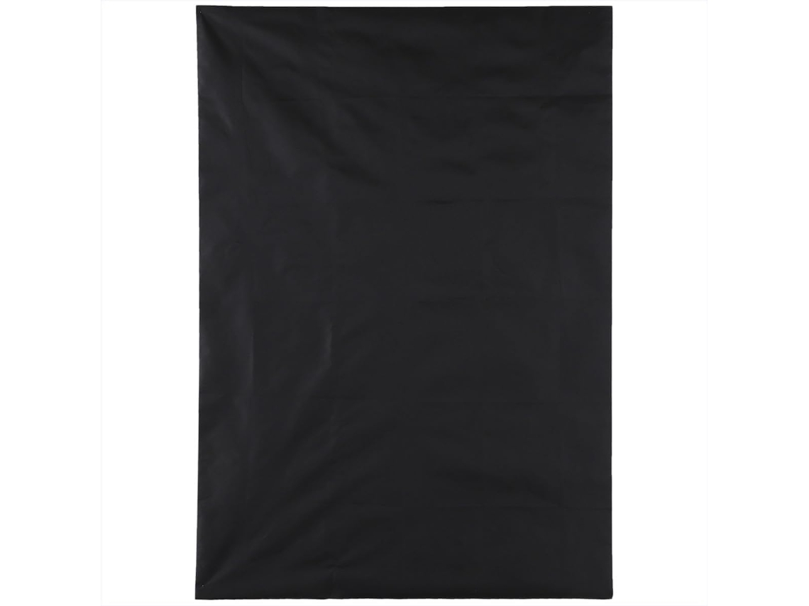 Cortinas Pretas De Algodão E Poliéster Para Janelas, Fáceis De Instalar E Cortar.