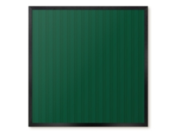 Quadro de parede magnético com listras verticais para escritório Espelharte (50x50 cm)