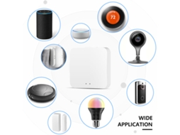 Gateway Zigbee Tuya Hub, Inteligente Wi-Fi, Controle Remoto, Casa Smart, Compatível Alexa, Até 60 Dispositivos | S/MARCA