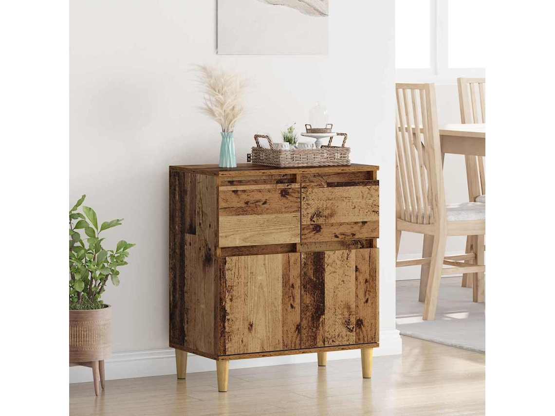 Vidaxl Buffet Madeira Antiga 60 X 35 X 70 Cm Derivados De Madeira