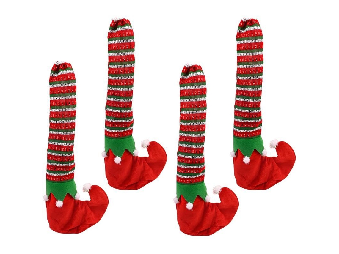 Capas decorativas Natal LINJOU, 4 unidades, vermelhas
