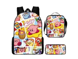 Conjunto De Mochila Infantil De Três Peças Com Estampa De Fada: Mochila + Mochila De Viagem Diagonal + Estojo, Modelo 21