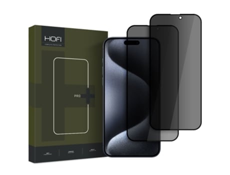 Hofi Anti Spy Glass Pro Para Iphone 16 Privacidade Pacote Com 2 Capas De Proteção