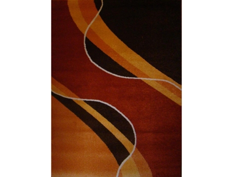 Tapete Confort 961 Terra e Castanho Escuro 1.60x2.30m — Polipropileno Frisado | 1.60x2.30m