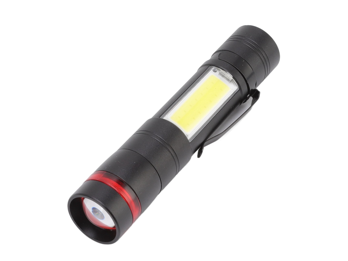 Lanterna Led Mini Recarregável Zoom Retrátil À Prova D'água para Acampamento e Emergências