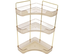 Organizador De Maquiagem Fafeicy Com 3-prateleiras, Plástico E Ferro Com Design Moderno, Ideal Para Armazenar Cosméticos