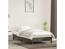 Vidaxl Estrutura De Cama Sem Colchão 100x200 Cm Veludo Cinzento-escuro