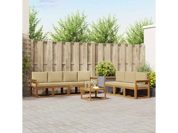 Vidaxl Conjunto De Sofás Para Exterior 8 Unid. Natural E Bege
