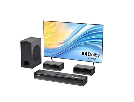 A41 Pro Barra De Som 4.1 320w Com Subwoofer Externo De 5.25 Para Tv Preto Hiwill