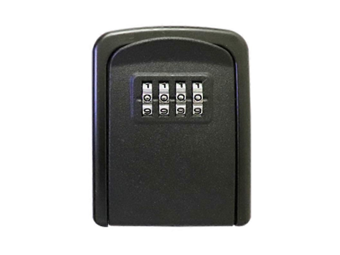 Caixa De Chaves Pequena Com Fechadura De Senha, Porta De Metal, Para Montagem Em Parede, Caixa Antirroubo, Preta-aquaforge