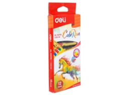 Pastel Oleo Deli Colorun com 12 Cores