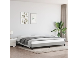 Vidaxl Estrutura De Cama Sem Colchão 200x200 Cm Tecido Cinzento-claro