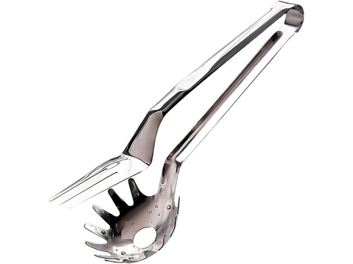 Pinça Multifuncional Para Bife Ciieeo Em Aço Inoxidável Prateado, Fácil De Limpar, Ideal Para Buffets E Decoração De