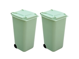 2 Lixeiras de Mesa Pequenas 650ml em Pp, Multifuncionais, para e Escritório, Otimizando o Espaço CHABERLU