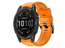 Lurelia Pulseira De Silicone Orange Sapphire, Compatível Com Garmin Fenix 7