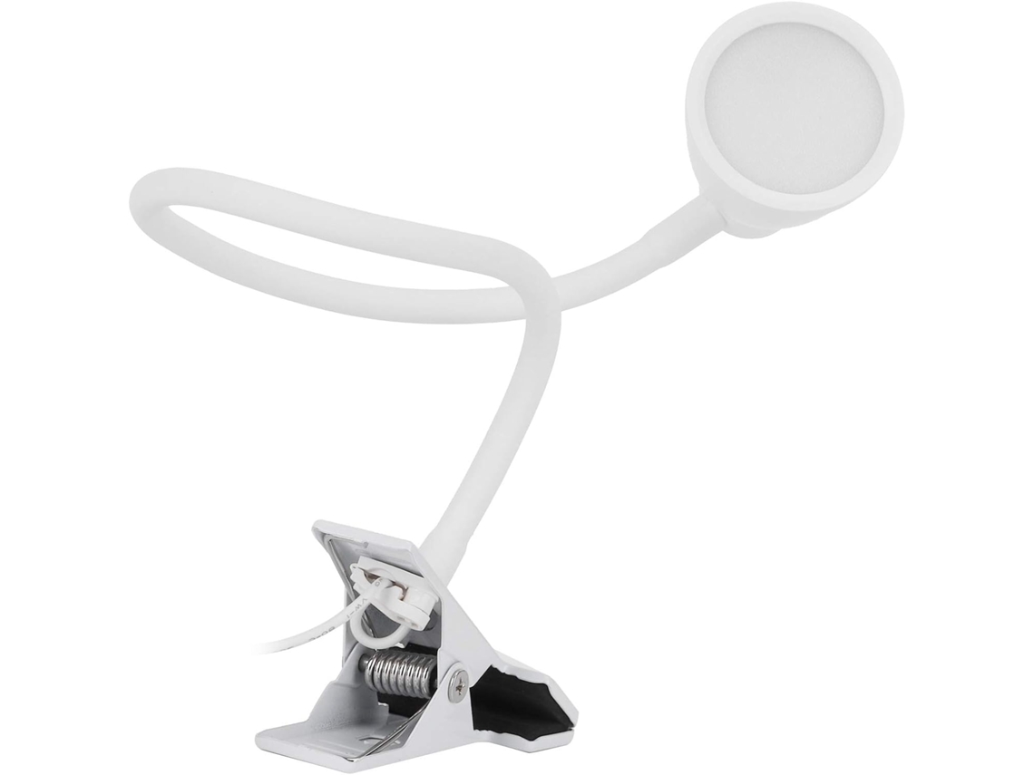Luminária De Mesa Com Clipe Cocoarm, Em Metal E Abs, Com 24 Leds, 5w De Potência, Alimentação Usb, 10 Níveis De Brilho