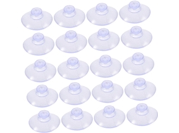 Conjunto De 200 Ganchos Plástico Transparente Para Superfícies, Resist