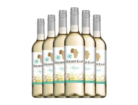 Vinho branco KWV Golden Kaan Mascate Western Cape (0.75 L - 6 Unidades)
