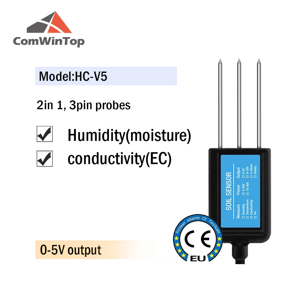 Sensor de Umidade, Temperatura, Condutividade, pH, NPK, AQUAFORGE