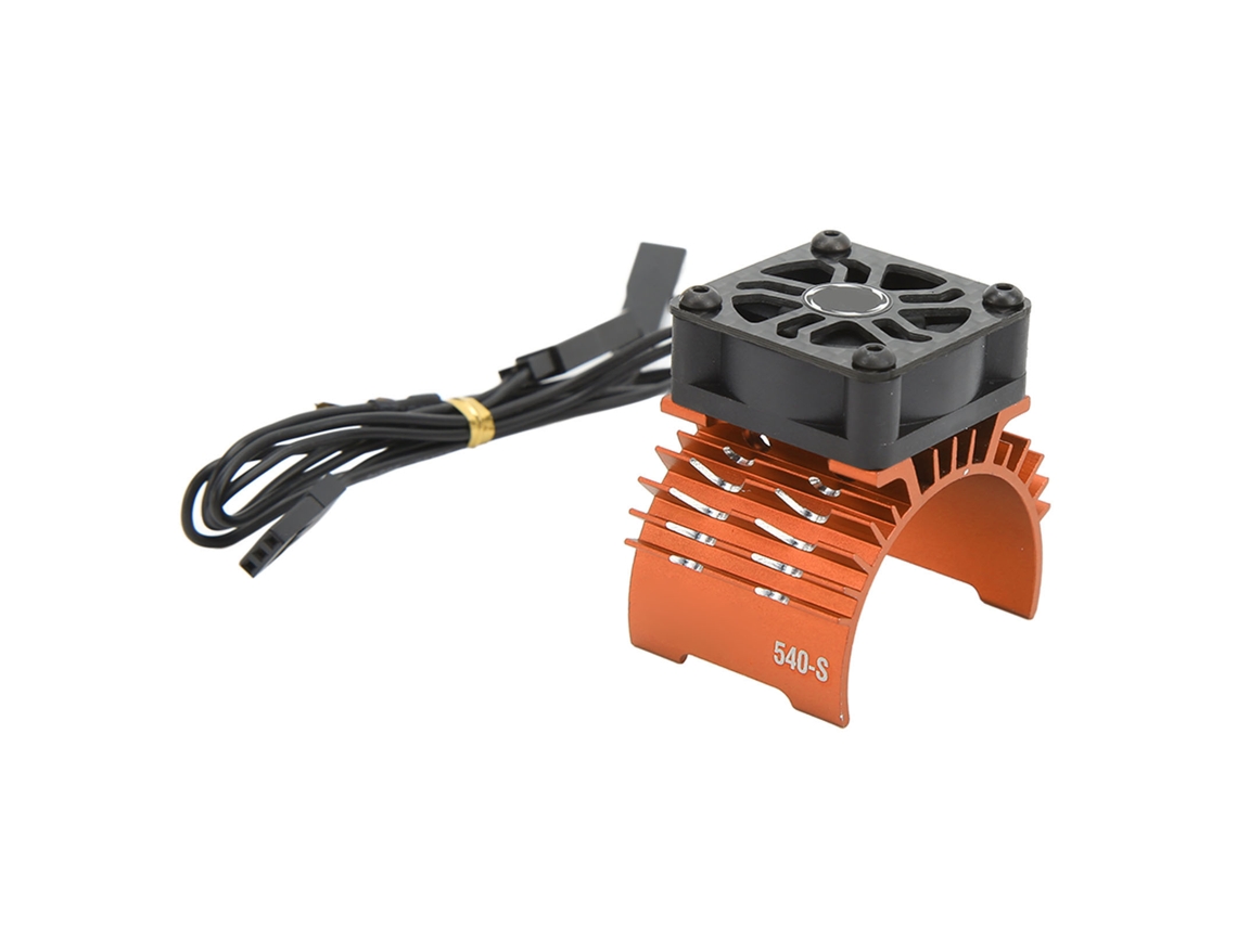 Mali ventilador de Resfriamento para Motor Brushless 8.4v 28000rpm para Carros Rc 1/8 1/10 com Dissipação Forte Laranja