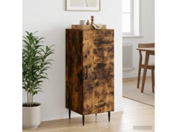 Vidaxl Buffet Carvalho Fumado 33 X 34,5 X 89,5 Cm Derivados De Madeira