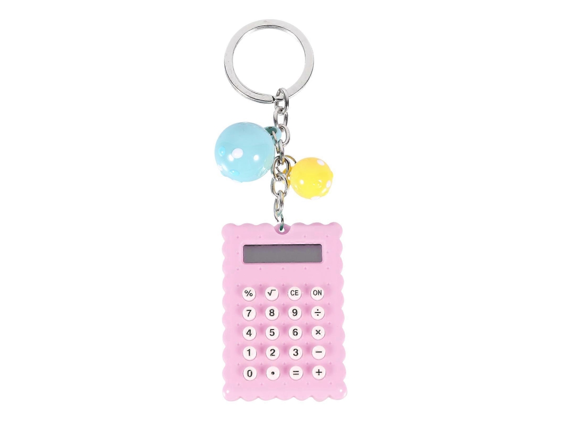 Mini Calculadora De Bolso Portátil Com Visor De 8 Dígitos E Chaveiro Everley891