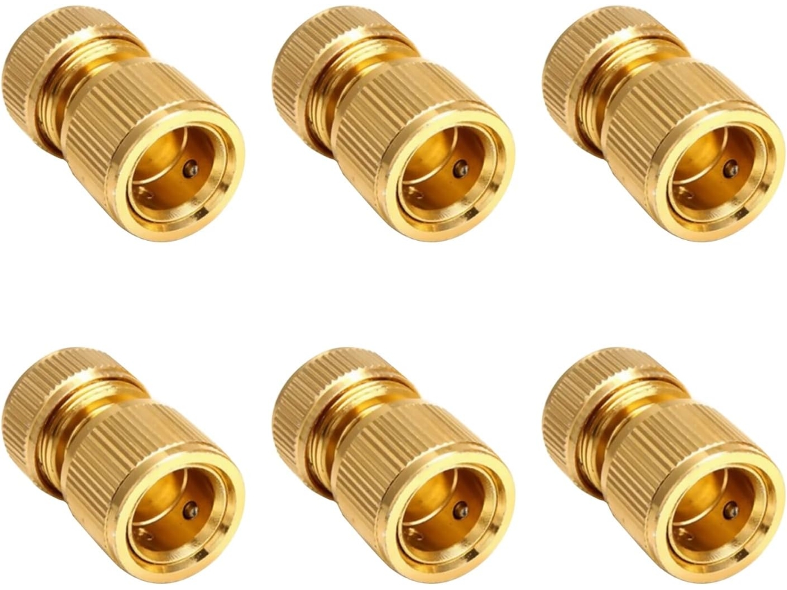 Kit De Reparo Tubos Com 6 Peças, Conectores Latão Em Liga Alumínio