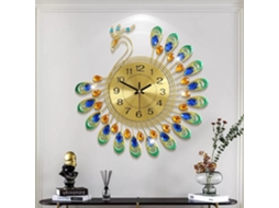 Relógio Panoona De Parede Grande Silencioso, Alimentado Por Bateria, 35,5 Cm (14 Polegadas), Ideal Para Decoração De Sala De Estar. Dourado.
