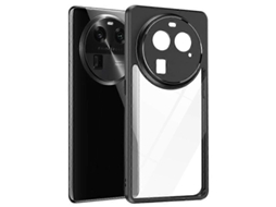 Capa Para Celular Oppo Find X6 Pro Em Tpu Fosco + Pc Transparente