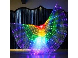 Pashmina Led Com Luz Alta, Resistente À Água, Flexível - Ideal Para Festas, Danças E Espetáculos Multicolor