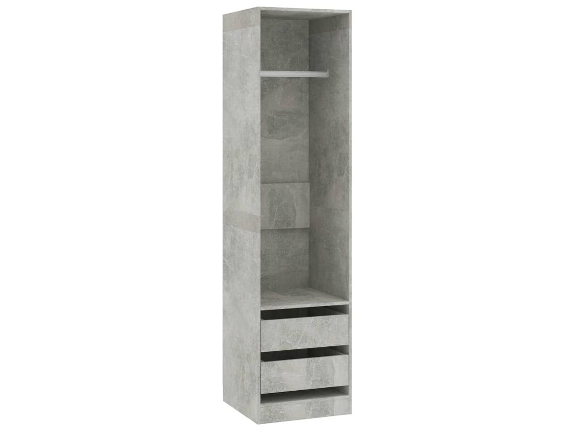 Conjunto 1 Wardrobe, Wardrobes Vidaxl Cinzeto Madeira Processada (50 X 50 X 200 Cm)