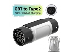 Adaptador de Carregamento Carro Elétrico Gbt para Tipo 2, 7kw 32a Monofásico, Ip55 SZSMART