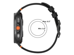 Pulseira para Samsung Galaxy Watch8 Classic, Fivela Tipo D, Costura Reforçada CHABERLU
