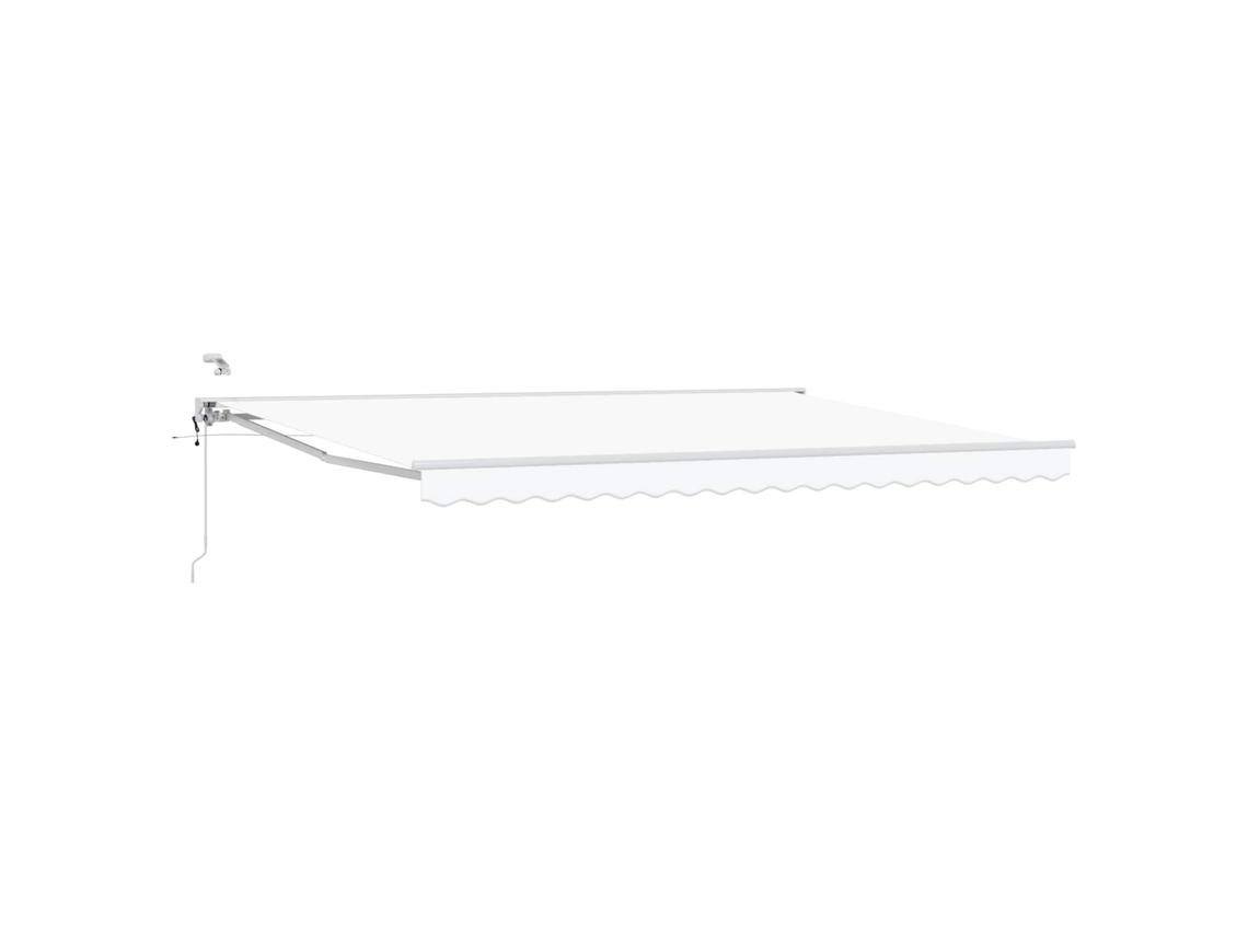 Conjunto 1 Sombra Externa Vidaxl Branco Alumínio (4 × 3 M)