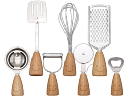 Conjunto De 7 Peças De Utensílios De Cozinha Em Aço Inoxidável