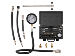 Medidor de Compressão, Compressômetro para Motor a Gasolina com 9 Adaptadores