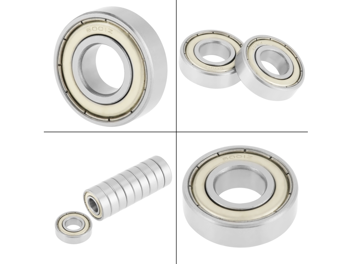 Laxiscreed Rolamentos De Esferas De Aço Com Vedação Metálica Pack 10 12x28x8mm Para Máquinas
