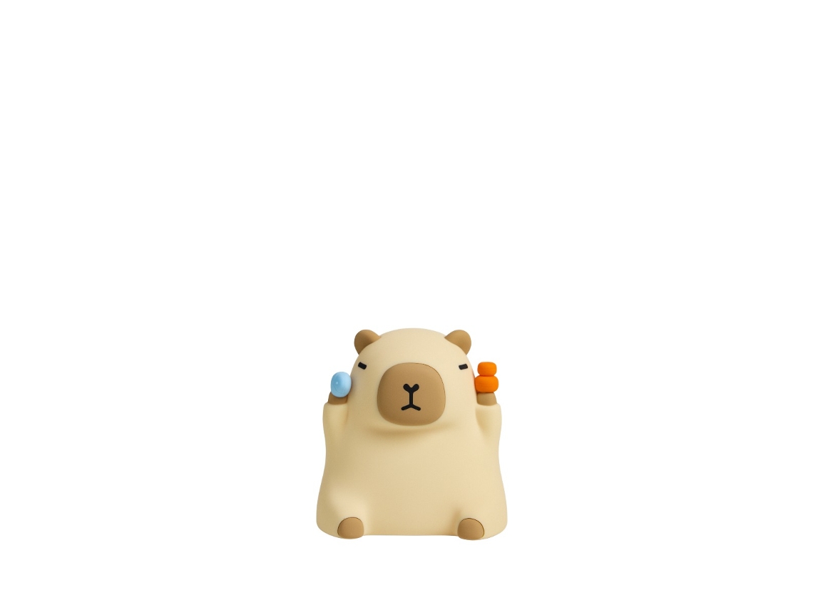 Abajur De Mesa Pequeno Em Formato Capivara, Silicone Macio, Recarregável, Com Luz Quente, Ideal Para Quartos Infantis E Decoração De Mesa Portátil