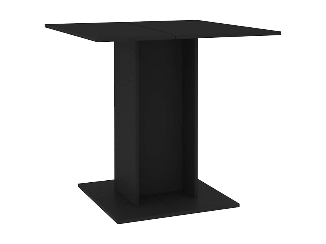 Mesa de jantar VIDAXL Preto Madeira processada (80x80x75 cm)